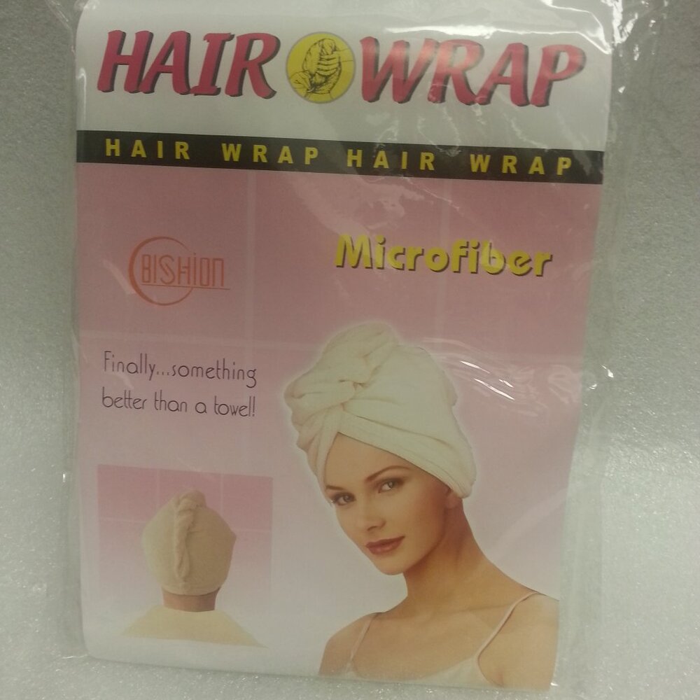 NWT Hair Wrap Microfiber Shower Cap Towel Wrap Hat Super Comfy EZ Peasy OS-Large - Picture 4 of 16